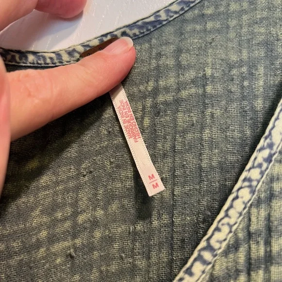 Free People Green Sleeveless Button Dress - Picture 3 of 6